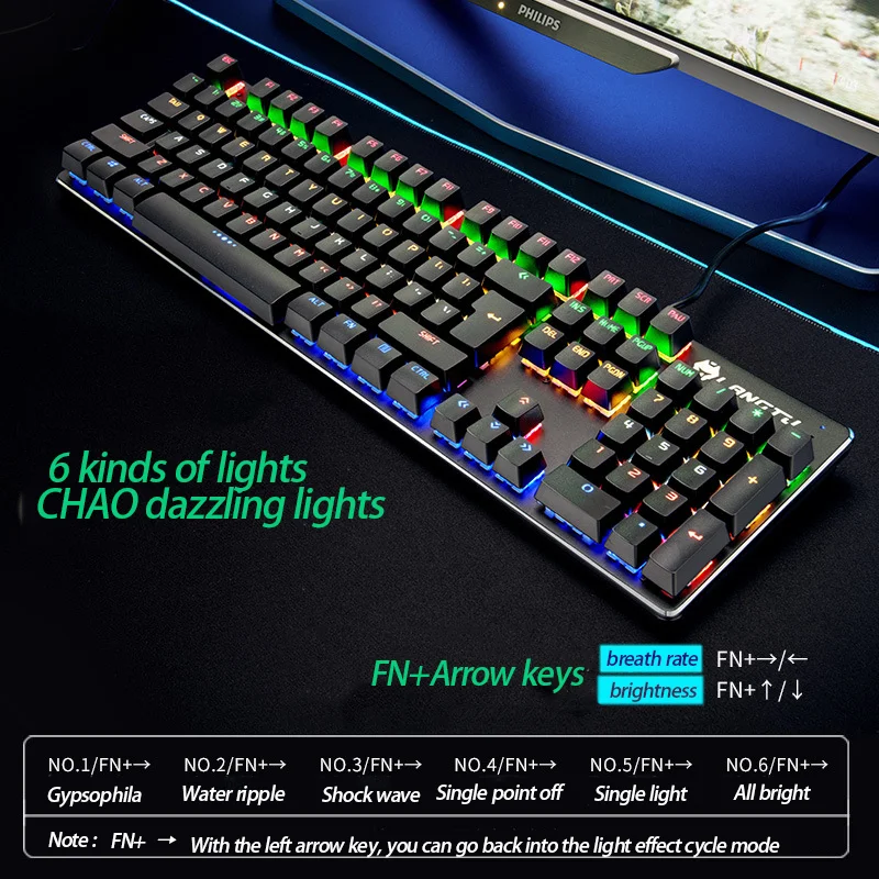 

Tablets Wired keyboard for usb gamer metoo zero Mechanical ak33 replacement backlit dota 2 Pc gamer keyboard computers Gaming