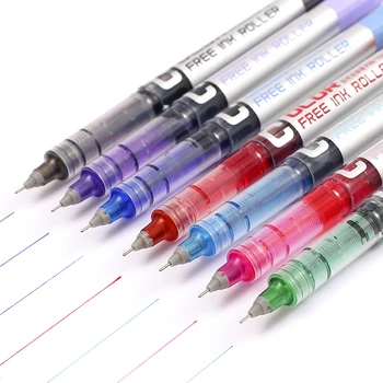 

0.38mm High Quality Direct Liquid Ball Pen PVN-159 0.38mm Needle Point Extra Fine Point Liquid Ink Roller Ball Pen Office School
