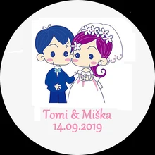 100 шт пользовательские наклейки этикетки свадебные наклейки Персонализированная бумага для логотипа наклейка Круглая этикетка подарок новогодние украшения