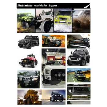 

Waterproof LED Work Light Replacement 400W Car Dual Color Fog Off-road