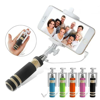 

Super Mini Built-in Shutter Wireless Selfie Stick Handheld Monopod Tripod Extendable + Mount Holder For iPhone Samsung Phones