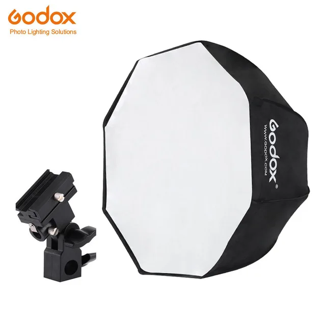 Серый Godox 80 см восьмиугольник соты сетчатый Зонт софтбокс светильник стенд зонтик кронштейн комплект для строб студия Вспышка Скорость светильник - Цвет: Серый