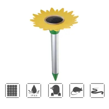 

Flower Outdoor Garden Solar Pest Repellents Mouse Ants Snake Repellers Pest Trap Ultrasonic Repeller Dispeller Garden Tools hot