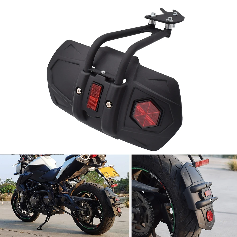 For BMW Ducati Honda Suzuki Yamaha Kawasaki Motorcycle Rear Fender Motorbike Splash Guard mud flap with Bracket Accessories |