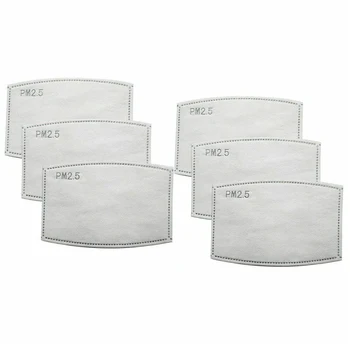 

PM 2.5 Mask Fliters Anti Fog Dust Bacteria Excellent Breathability Face Mask Activated Carbon Filter Fliters Paper