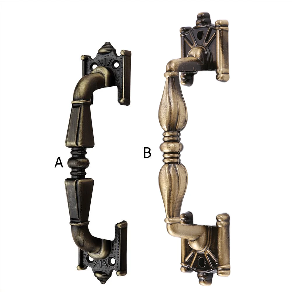 Door Handles Cabinet Handles Green Bronze Vintage Wardrobe Drawer Knobs Pull Furniture Hardware