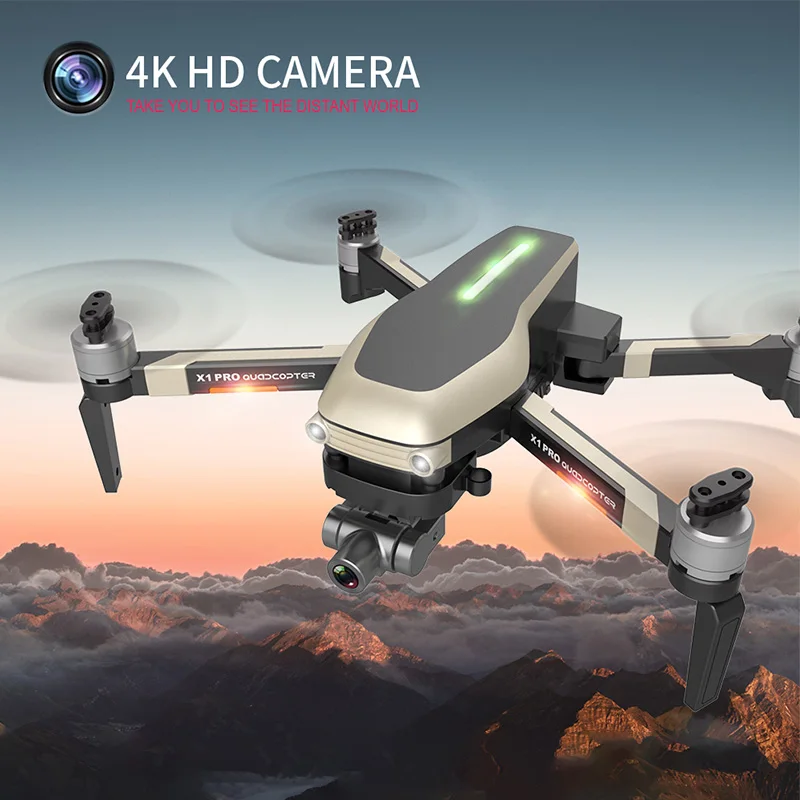 GPS X1PRO GPS UAV Quadcopter With 4K/1080P HD Wide Angle Camera Foldable Altitude Hold Durable RC Drone GPS X1PRO GPS UAV Quadcopter With 4K/1080P HD Wide Angle Camera Foldable Altitude Hold Durable RC Drone