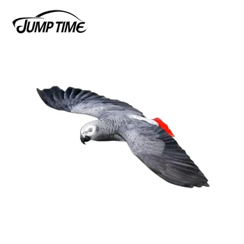 

Jump Time 13cm x 7.7cm African Grey Magnet Car Window Sticker 3D Sticker JDM Vinyl Car Wrap Bumper Trunk Truck Graphics
