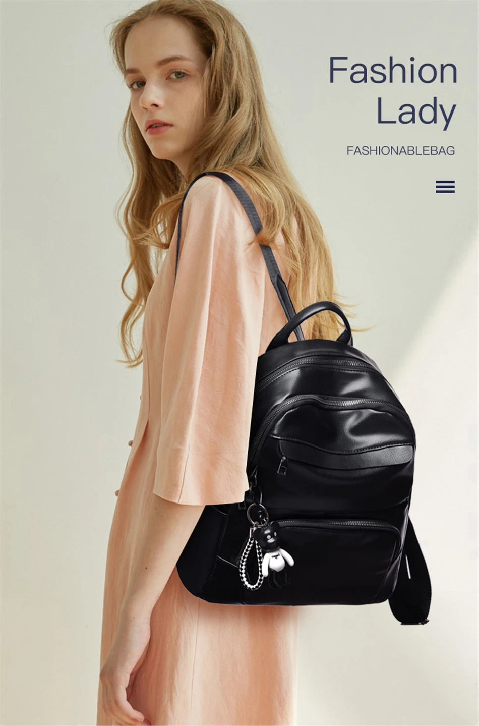 Винтажный мягкий кожаный женский рюкзак с подвеской в виде милого медведя, школьная сумка для девочек-подростков, светильник и большая вместительность, женские дорожные сумки