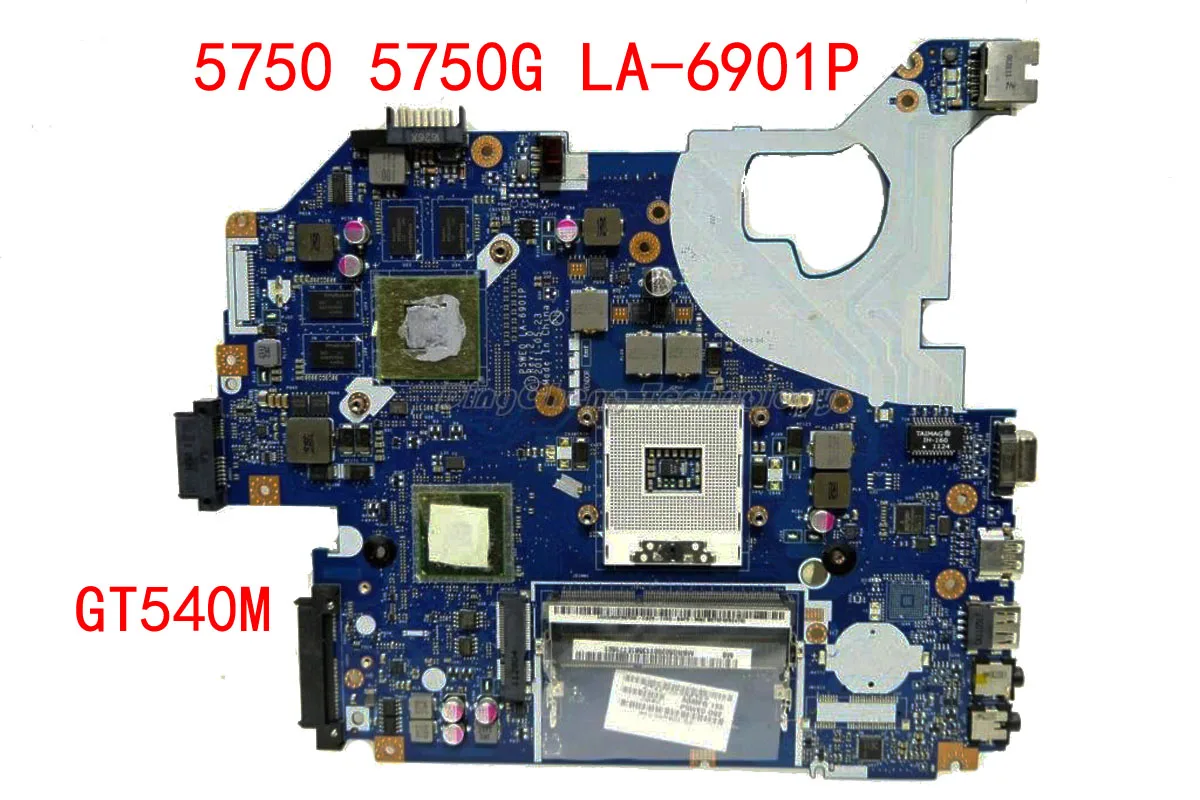 HOLYTIME материнская плата для ноутбука acer Aspire 5750 5750G P5WE0 LA 6901P intel cpu HM65 DDR3 GT540M