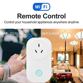

Wireless Socket EU/UK/AU/US 220V 10A Smart Plug Wifi Power Socket Timer Outlet Remote Alexa Google Home IFTTT Compatible