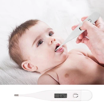 

1PC Waterproof Digital Electronic Thermometer Baby Safety Smart Thermometer Simple Durable Fast Accurate External Thermometer