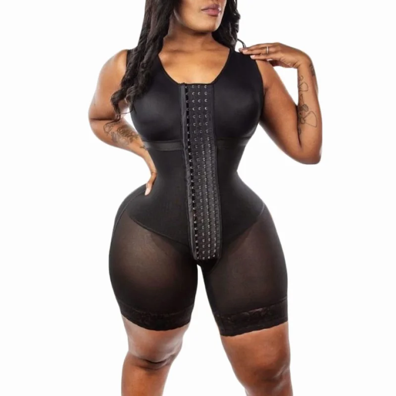 

Fajas Colombianas Compression Garments Tummy Control bodysuit Front Closure Women Shapewear Post Liposuction