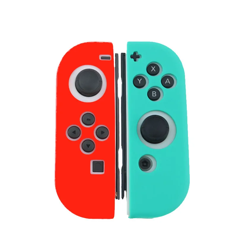 YuXi 1 комплект красочный мягкий чехол для Joy-Con Силиконовый чехол защитный чехол для nyd Switch Joycon контроллер - Цвет: A-D