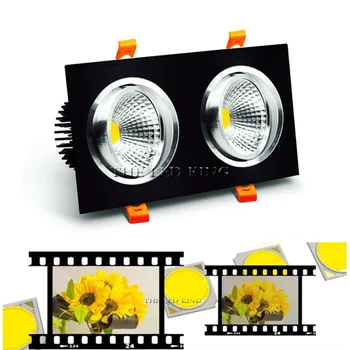 

Recessed Square Dimmable LED Downlights 7W 9W 12W COB LED Ceiling Lamp AC85-265V Warm/Cold White LED Spot Lights Indoor Lighting