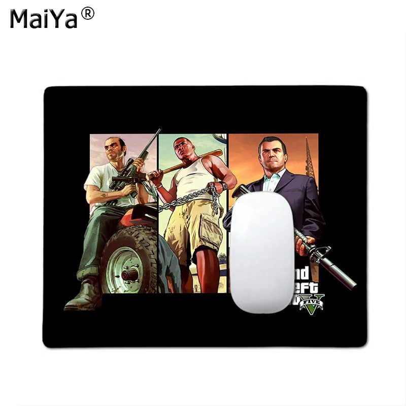 Maiya GTA V Grand Theft Auto V коврики для мышки ноутбука коврик для мыши большой коврик для мыши клавиатуры коврик - Цвет: Not Lock Edge20x25cm