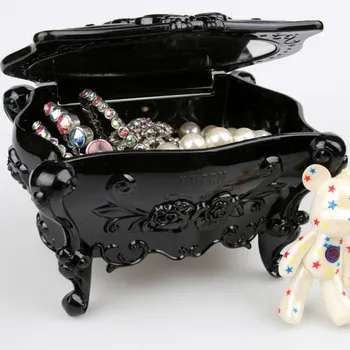 

Personalized Jewelry Storage Box Retro Desktop Mini Multifunctional Plastic Jewelry Storage Box Storage Make Up Organizer