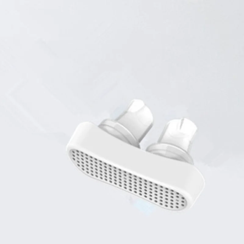 Силиконовый зажим для защиты от храпа назальный расширитель зажим для носа для очистки воздуха поднос для отдыха во время сна устройство для апноэ - Цвет: White