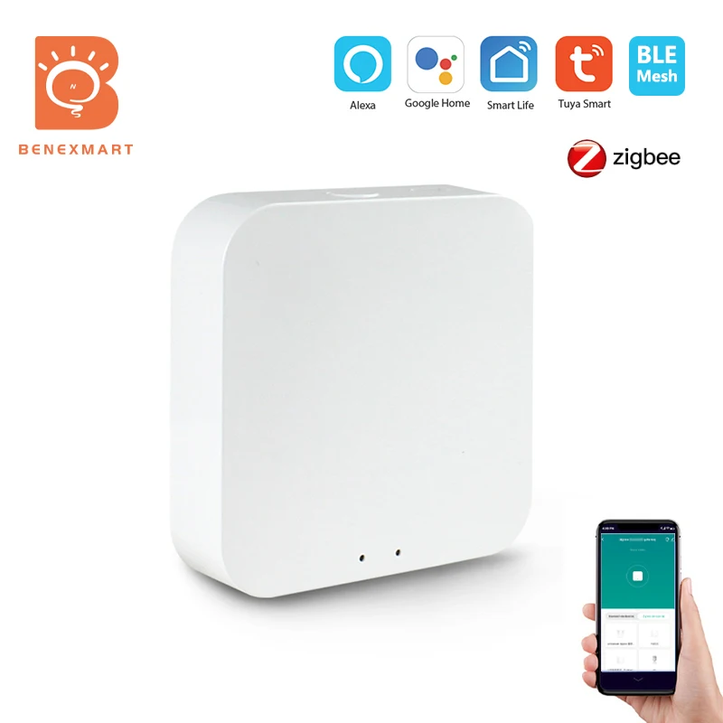 

Newest Tuya Multimode Gateway Zigbee 3.0 BLE Mesh Linkage Smart Home Equipment Wireless Remote Control Intelligent Home Hub