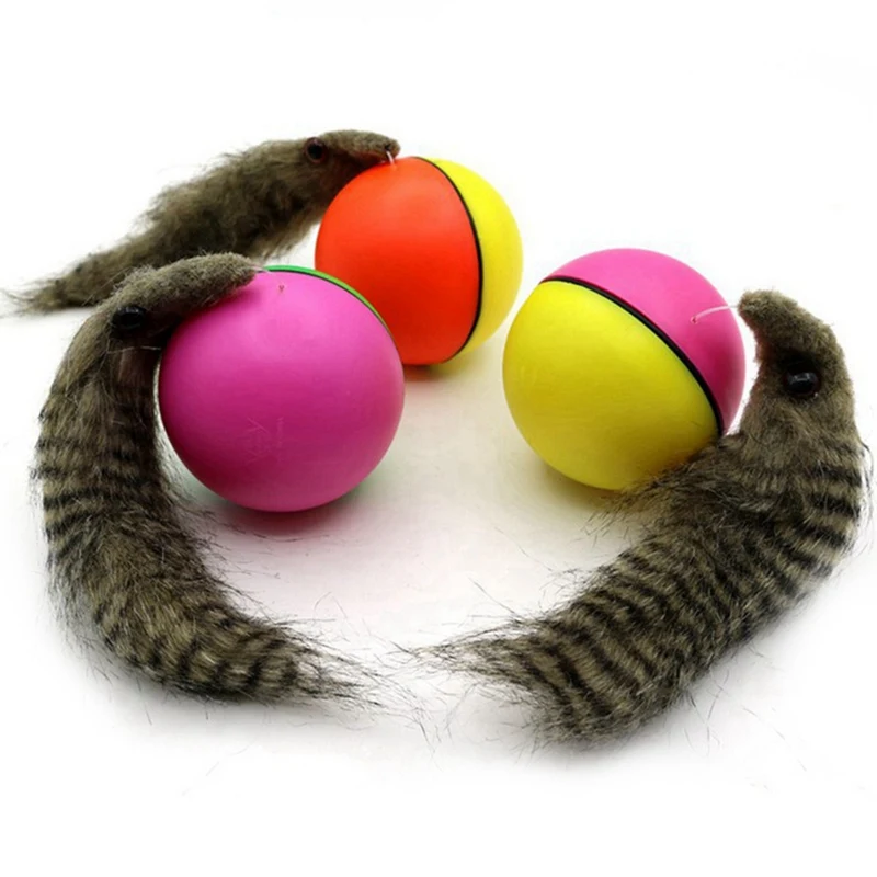 Игрушки для собак, Электрический шарик-тизер для домашних животных, прыгающий погоня, интерактивная игрушка для домашних животных, Забавный Бобровый ласка, активационный мяч, детские игрушки