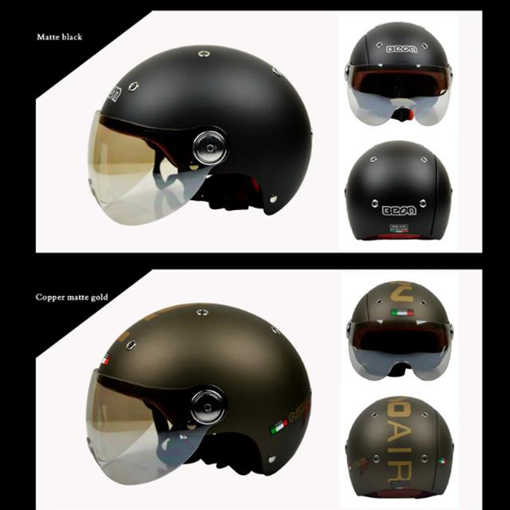 Полуоткрытый безопасности езды съемная подкладка щит защитный спортивный мотоциклетный шлем для скутера мотоцикл Открытый Винтажный Универсальный