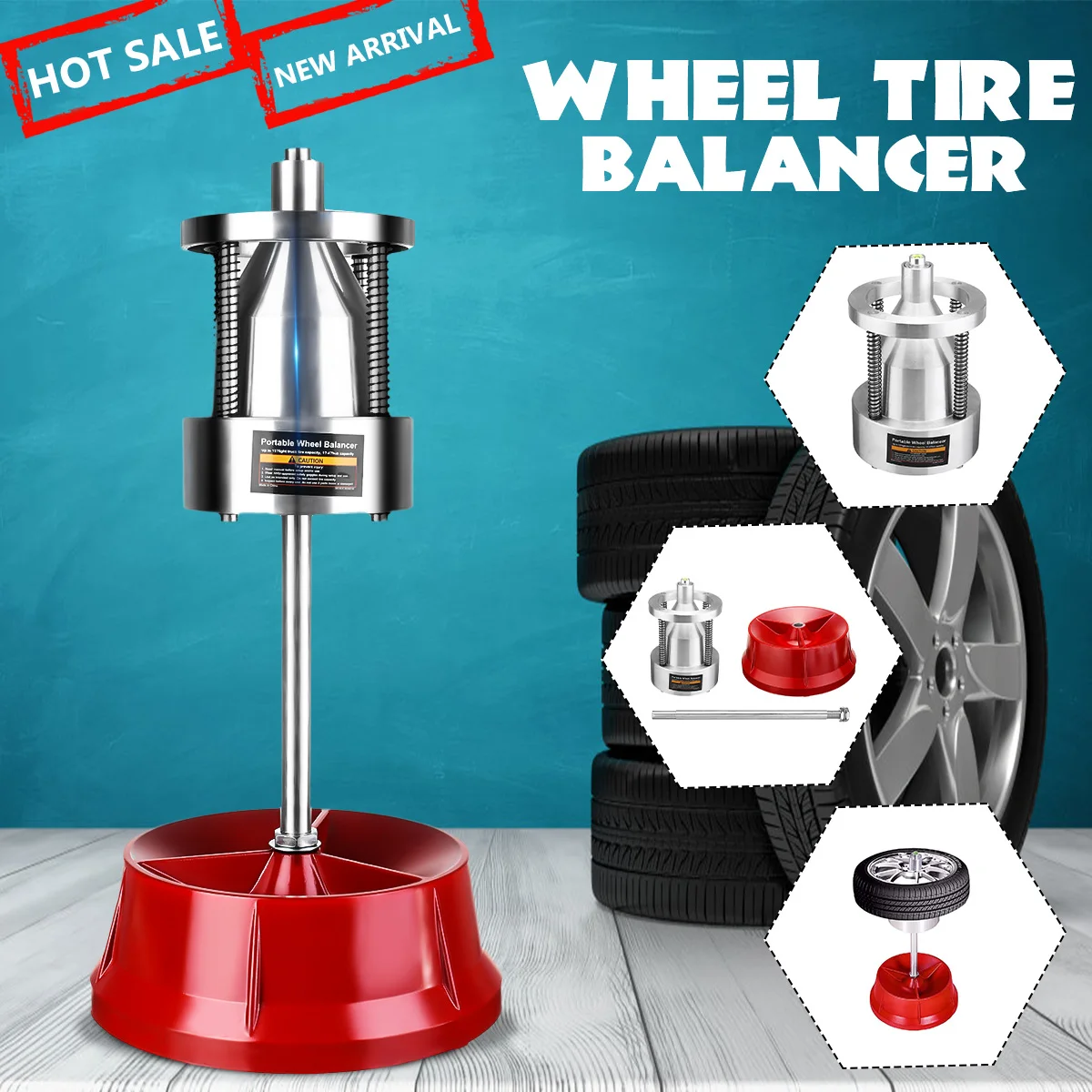 Car Truck Portable Hubs Wheel Tire Balancer Bubble Level Heavy Duty Rim