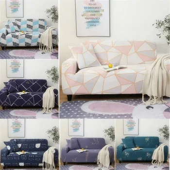 

1/2/3/4 Seaters Sofa Slipcover Stretch Protector Soft Couch Cover Anti-Slip Elastic Home Indoor Furniture Decor
