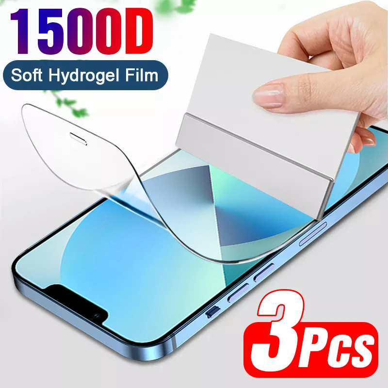 3Pcs Hydrogel Film On Screen Protector For iPhone 7 8 Plus SE 2020