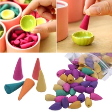 Домашний декор курильница для благовоний Лаванда Природный ароматы благовония в виде конуса 50 шт./пакет 50 шт./пакет аромат духи аромат