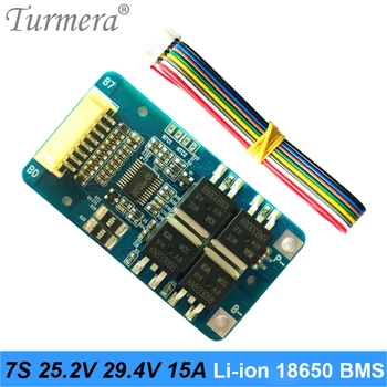 

7S 24V 15A 18650 Lithium Battery Protection Board for 25.2V 29.4V E-bike E-scooter Battery BMS Suit a Power Wheels battery pack