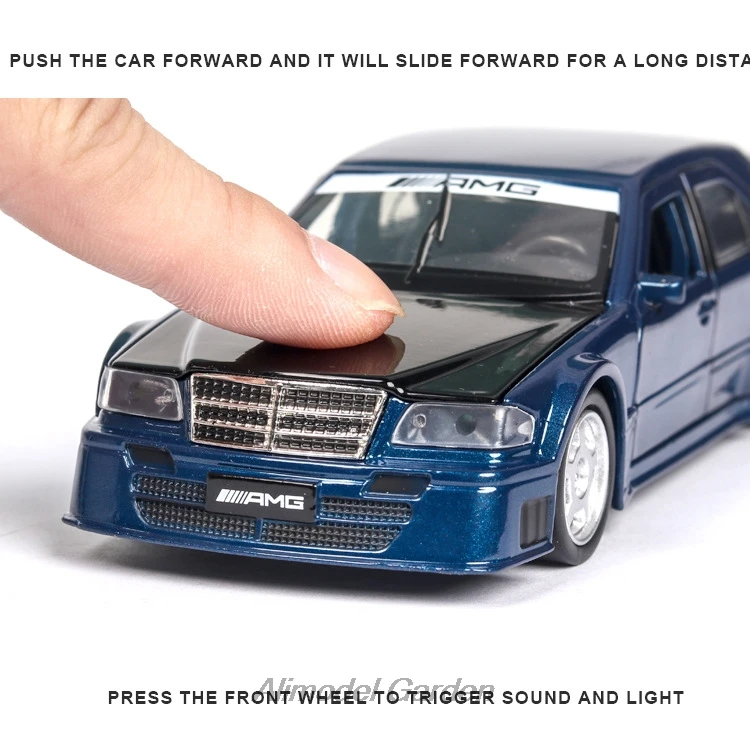 1:32 BENZ DTM AMG гоночный автомобиль Diecasts& игрушечный транспорт металлическая модель автомобиля звуковой светильник коллекция автомобилей игрушки для детей Рождественский подарок
