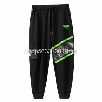 

2020 Autumn Male Pants Are Versatile Trend Sports Pants Contrast Color Feet Close The Mouth Wei Pants