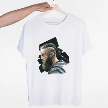 

Men's Ragnar Lothbrok Vikings Ragnar Lodbrok T-shirt O-Neck Short Sleeves Summer Casual Fashion Unisex Men and Women Tshirt