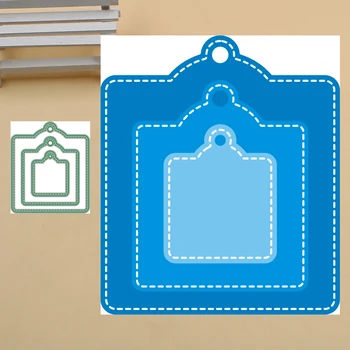 

Lucky Goddess Craft Metal cutting dies 3pcs Tag Scrapbook paper craft knife mould blade punch stencils dies 2019