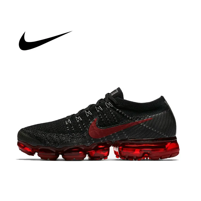 Оригинальный Официальный Nike Air VaporMax Be True Flyknit дышащая мужская обувь для бега на