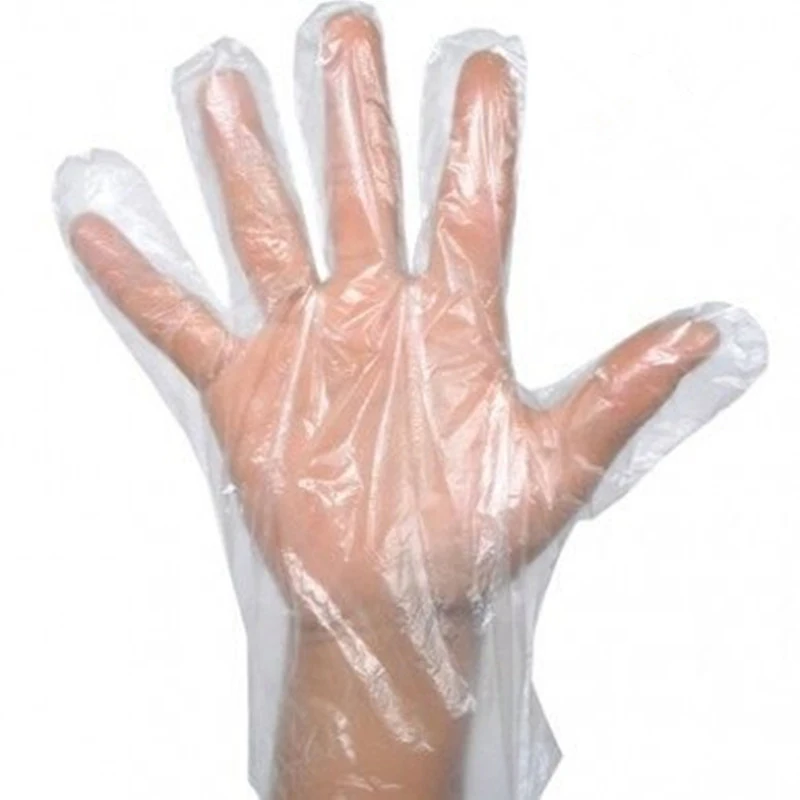 100pcs HANDY Disposable Plastic Gloves Transparent Food Handling Hygienic  Catering