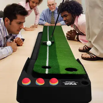 

2.5M Golf Putting Mat Golf Putter Trainer Green Putter Carpet Practice Set Ball Return Mini Golf Putting Green Fairway