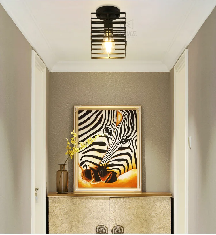 Северный Европейский стиль плитка потолочный светильник Холодный прихожей вход в коридор плащ комната лестницы простые творческие линии