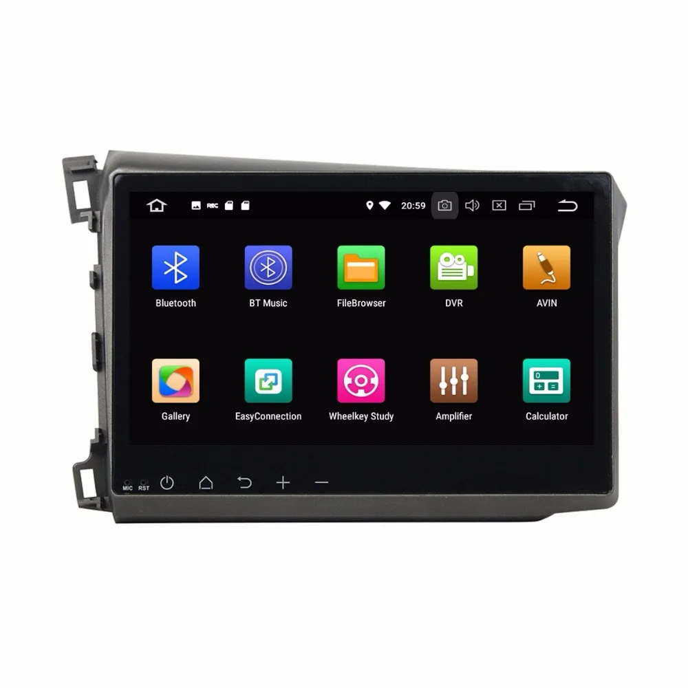 10," Восьмиядерный Android 9,0 Автомобильный gps Радио навигатор для Honda Civic 2012-2013 с 4G/Wifi, DVR, зеркальное соединение
