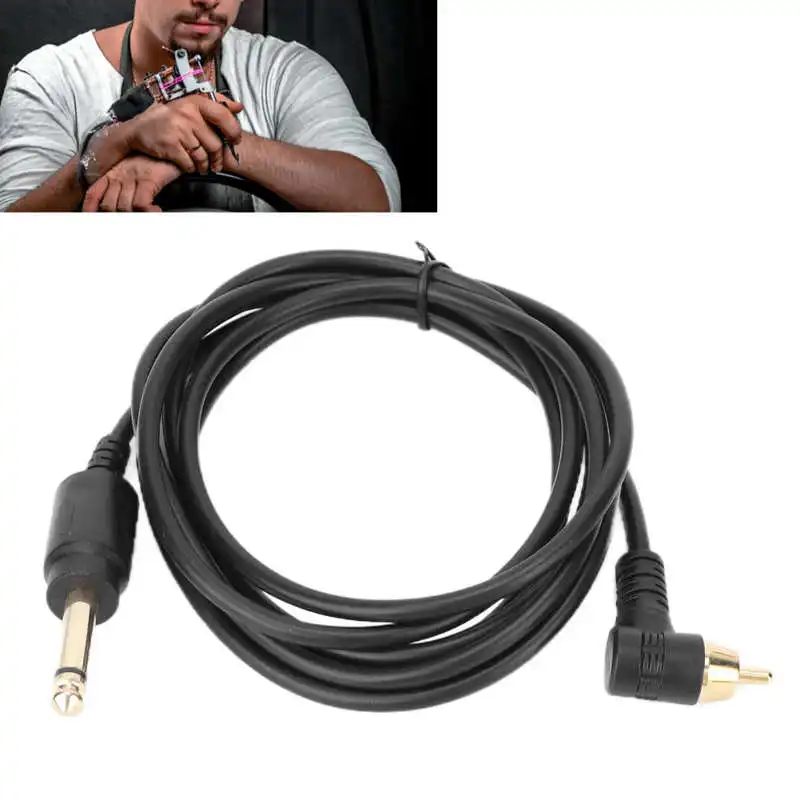 

2m Tattoo Clip Cord Power Supply Machine Interface Cable Interface 6.35mm Audio Plug Microblading Tattoo Accessories