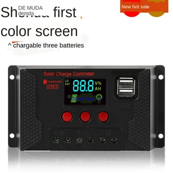 

Factory Direct Solar Controller 12v24v Photovoltaic Panel System Lithium Battery Charging Controller New Style