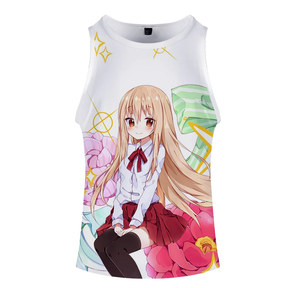 Himouto! Umaru-chan майка с 3d принтом Модная стильная хипстерская Повседневная Удобная летняя с круглым вырезом летняя без рукавов для мужчин/женщин