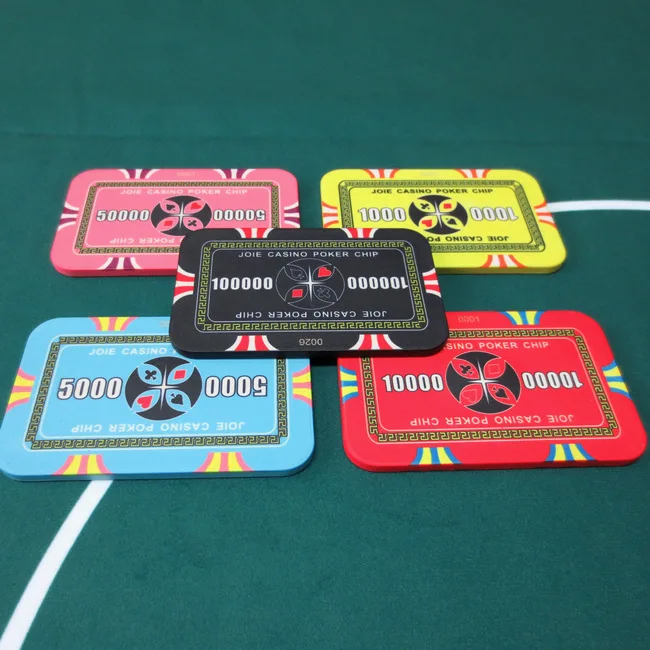 Joie керамический счетчик круг квадрат Dezhou City Poker квадратные фишки пронумерованные анти-подделка также настраиваемый логотип