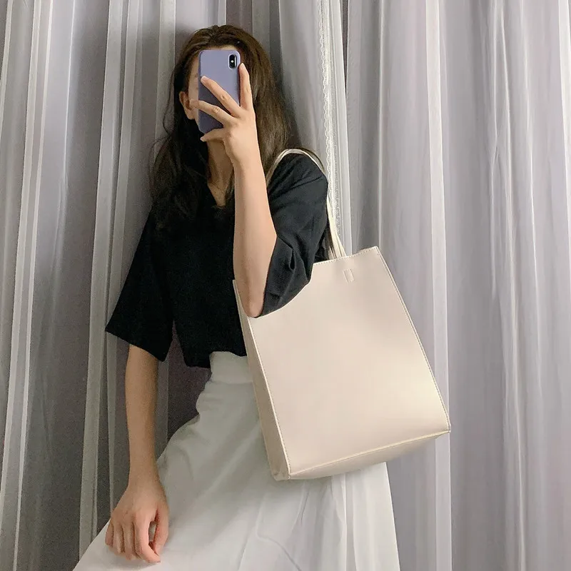 

Vogue of new fund of 2019 portable handbag large capacity tote bags contracted joker single shoulder bag