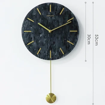 

Luxury Wall Clock Silent Creative Wall Clock Silent Nordic Design Living Room Simple Quartz Clock Metal Wall Decorations AA50WC