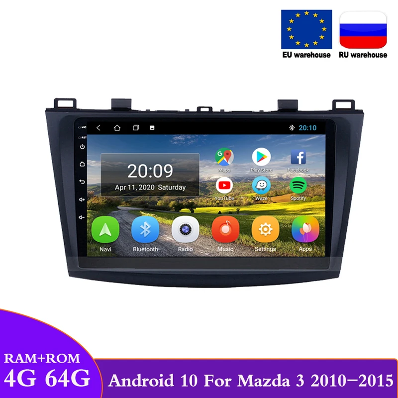 DOVOX-Radio Multimedia con GPS para coche, Radio con reproductor, Android 10, 2 Din, para Mazda 3, 2010, 2011, 2012, 2013, 2014, 2015