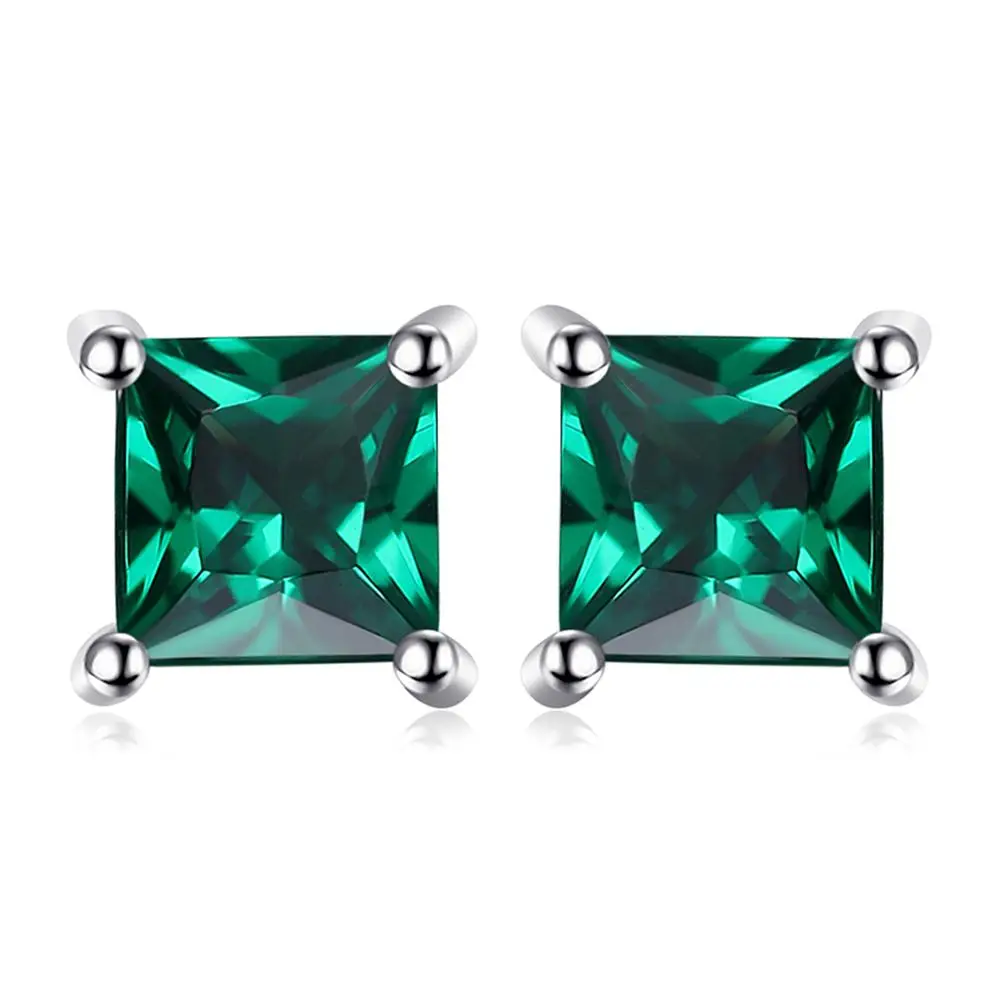 Amethyst Citrine Garnet Peridot Topaz Ruby Emerald Sapphire Stud Earrings Gemstones 925 Sterling Silver Earrings For Women 2020