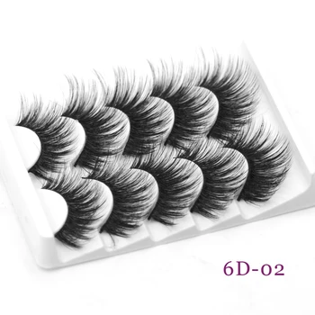 

Wholesale Dramatic Mink Lashes Full Strip Beauty Makeup Fluffy Volume Thick Natural Long Faux Mink Eyelashes Set