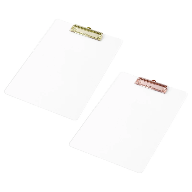 Transparent Acrylic A4 File Clipboard Portable A4 Nursing Clipboard File Folder