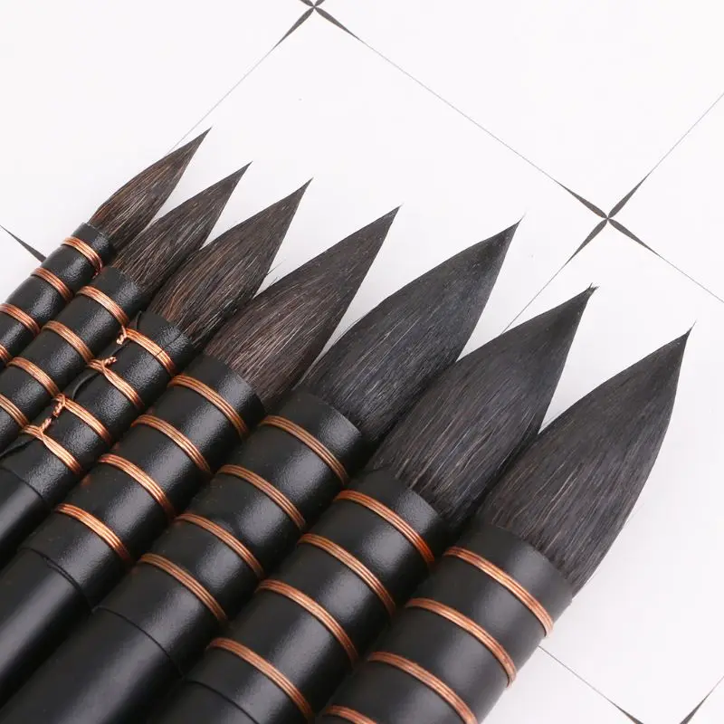 Деревянная ручка белка волосы художественная краска Акварельная кисть художественные принадлежности для рисования QX2B
